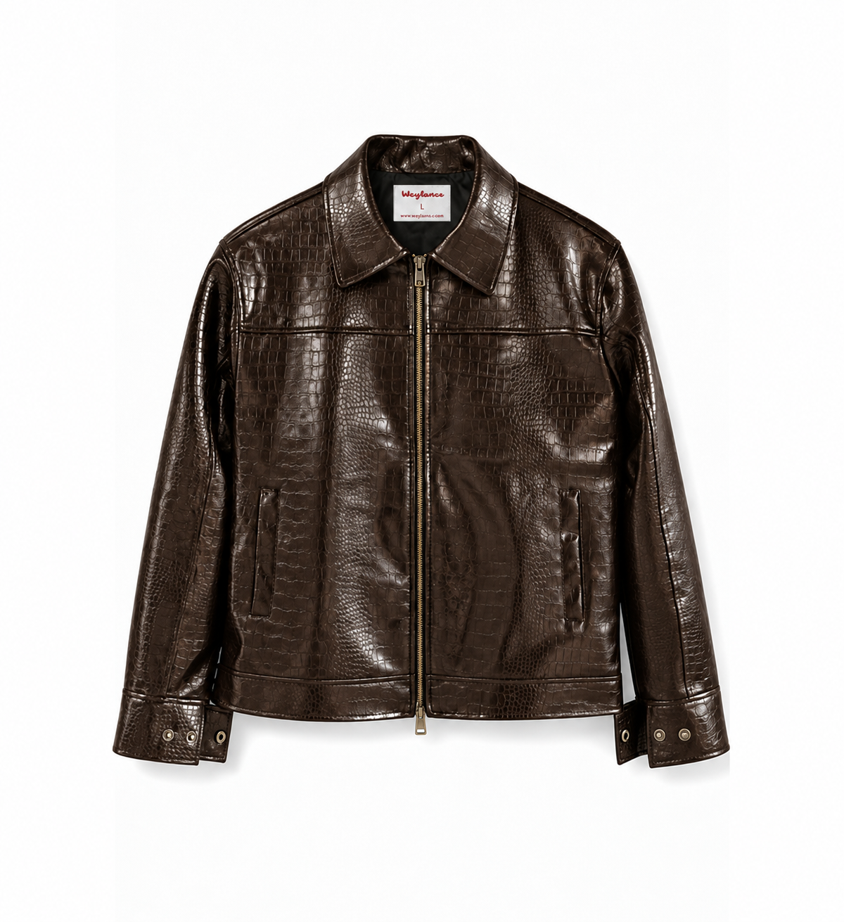 WEYLANCE CROC DARK BROWN