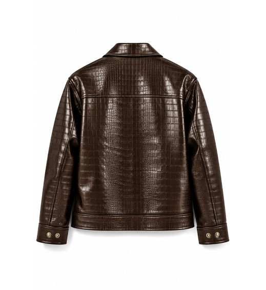 WEYLANCE CROC DARK BROWN