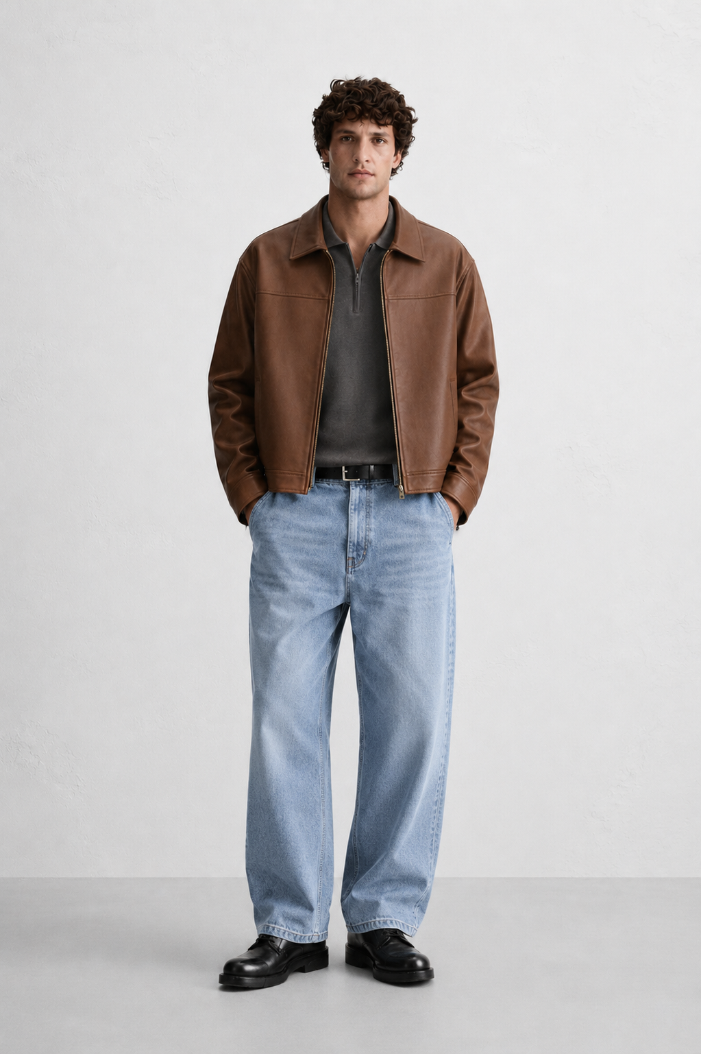WEYLANCE TAN BOXYFIT JACKET